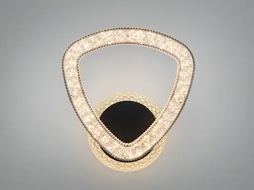 Світлодіодне бра Romin чорне 17 Вт з ланцюжком кругле - фото 2