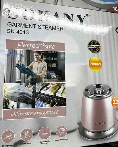 Відпарювач підлоговий вертикальний Sokany SK-4013 парогенератор для одягу парова праска 2000 Вт Рожевий - фото 7