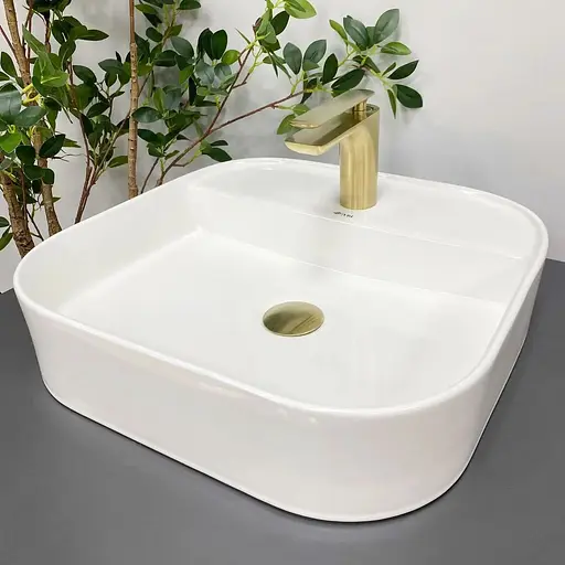 Умивальник VBI Lesina 2 white накладний VBI-015301, Білий - фото 1