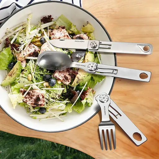 Набор столовых приборов (ложка, вилка, нож) Roxon C1S нержавеющая сталь - фото 9