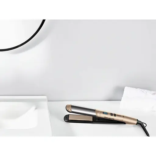Випрямляч Rowenta Glam & Shine 2 в 1 золотий (SF4641F0) - фото 8