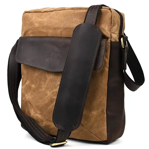 Шкіряна чоловіча сумка через плече TARWA 32х27х8 см nsa0001269 - фото 1