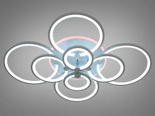 Светодиодная люстра смарт светильник с пультом, подсветкой, 175W - фото 3