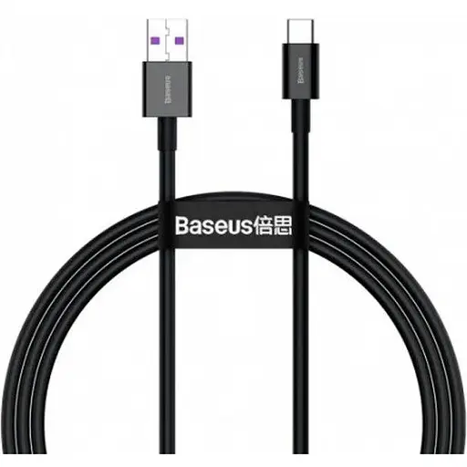Кабель Baseus Superior Series Fast Charging Data Cable USB to Type-C 66W 1 м Чорний