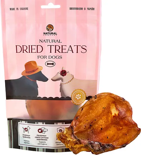 Ласощі для собак Natural вухо свиняче 1 шт.