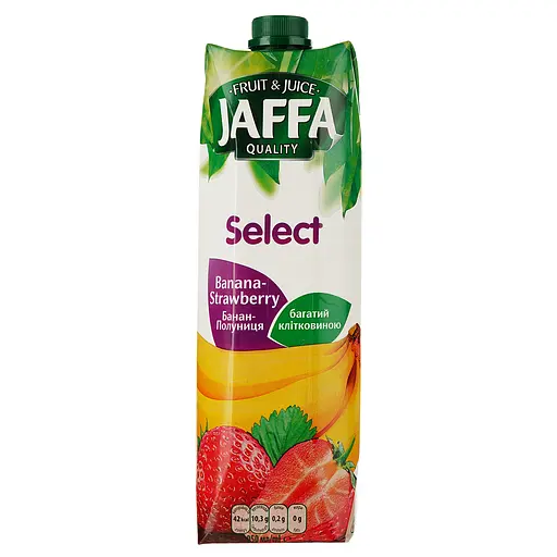 Упаковка нектару Jaffa Бананово-полуничний 11.4 л (950 мл х 12 шт.) - фото 2