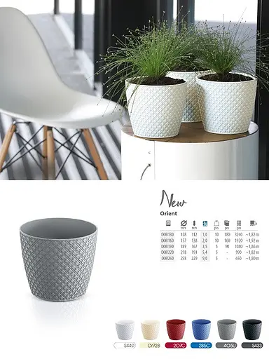 Горщик для рослин Prosperplast Orient 5,4 л сірий - фото 3