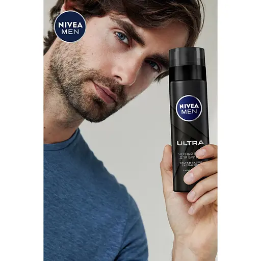 Гель для бритья Nivea Men Ultra черный 200 мл (81789) - фото 2