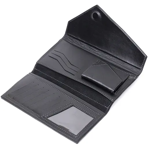 Кожаный женский кошелек Grande Pelle 21х10.5х2 см acs0027017 - фото 4