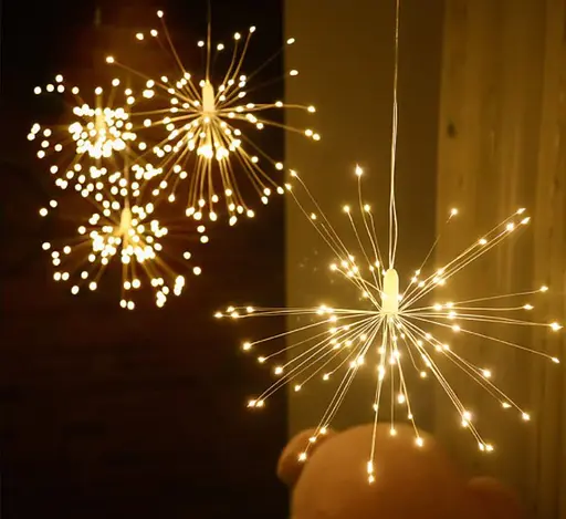 Різдвяна підвісна гірлянда OK Led Феєрверк 450 led 5 гілок - фото 3