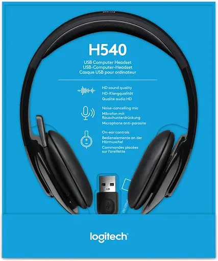 Гарнітура Logitech H540 USB (981-000480) - фото 8