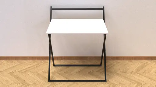 Стол трансформер Компакт 3 750x790x720 Черный металл ДСП Белое 16 мм FRD-104676 - фото 4