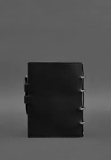 Шкіряний блокнот з датованим блоком (Софт-бук) 9.1 чорний - фото 4