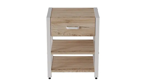 Тумба универсальная Вивьен 1/2 50x41x40 ДСП белый Дуб Сан-Марино 16мм FRD-104128 - фото 7