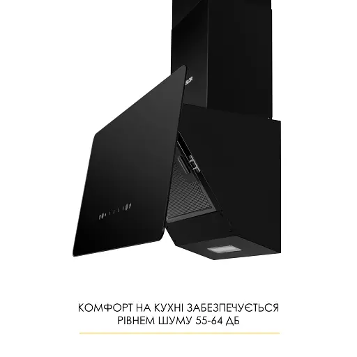 Вытяжка декоративная наклонная Weilor Aura Wds 53 Black - фото 5