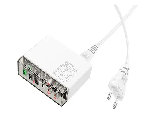 Зарядний пристрій 6 виходів Hoco N36 Fuerza six-port charger 65W - фото 1