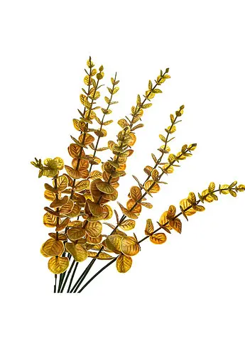 Гілка штучна "Евкаліпт", золота 62 см Elisey 8408-028   - фото 2