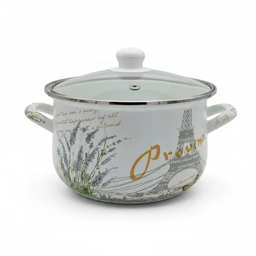 Набор кастрюль Verona эмалированные с крышками 1.6 л, 2.3 л, 3 л (VR-0001-03) - фото 3