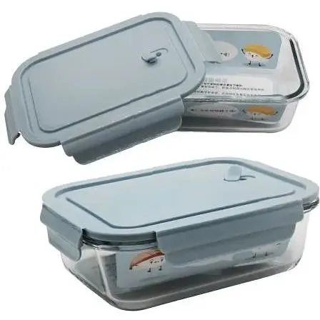 Контейнер судочок скло 680мл з пластиковою кришкою