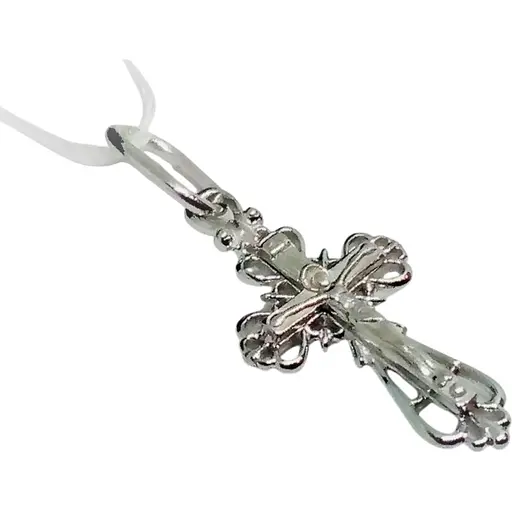 Золотий хрестик Столична Ювелірна Фабрика. Розп'яття Христа. 501407Б