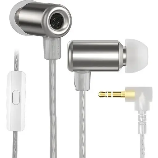 Наушники Knowledge Zenith Ling Long с микрофоном silver