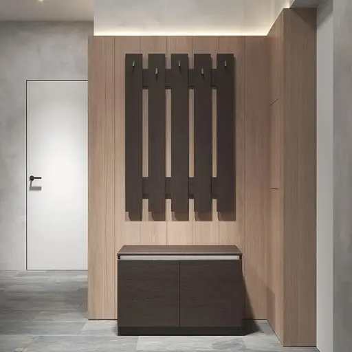 Передпокій VAYS комплект у передпокій №3 венге темний-білі планки