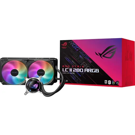 Система водяного охолодження Asus ROG Strix LC II 280 ARGB Black (90RC00C1-M0UAY1) [143453] - фото 11