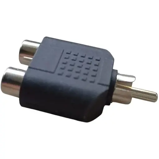 Переходник сплиттер GRAND 2 rca f to 1 мale 2 тюльпаны мамы на 1 папа