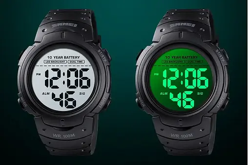 Чоловічий наручний спортивний годинник Skmei 1560 (Чорний) - фото 6