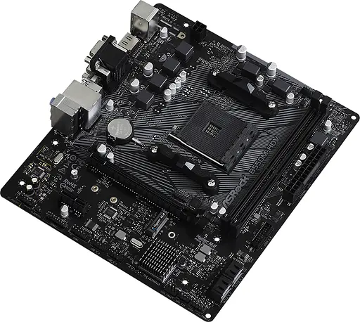 ASRock B550M-HDV (AM4/B550, 2*DDR4, PCIex16, DVI/HDMI/VGA, 4xSATAIII, M.2, GLan, 7.1ch, mATX) - фото 3
