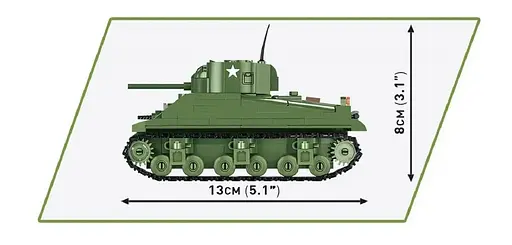 Конструктор танк Historical Collection World War II 2715 Sherman M4A1 COBI 2715 - фото 5