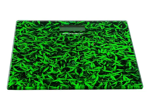 Напольные электронные весы бытовые Grunhelm BES-GRA20 стеклянные весы Весенняя зелень 180 кг - фото 5