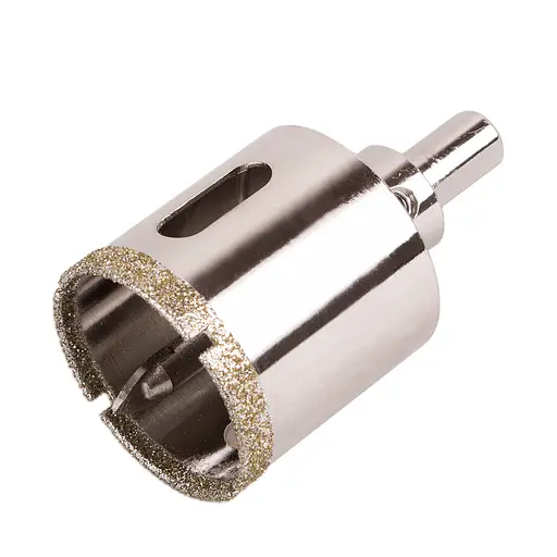 Свердло корончате Alloid Building Tools алмазне по склу та кераміці 45 мм з центрувальним свердлом (GS-70045) - фото 1