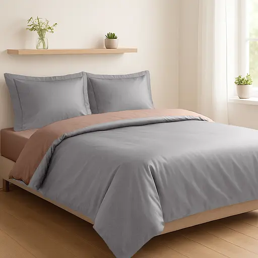 Комплект постільної білизни Сімейний Duet 150х200 см Mocha/Grey SOHO pbe0050787