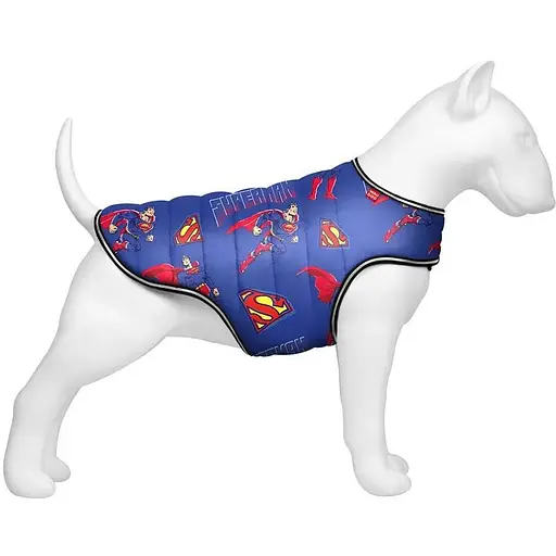 Курточка-накидка для собак Waudog Clothes, малюнок "Сила Супермена", S, А 32 см, B 41-51 см, С 25-35 см