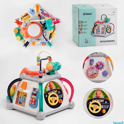 Розвиваючий мультибокс TK Group ТК 806 – інтерактивна піраміда з логічними іграми, звуком і світлом - фото 3