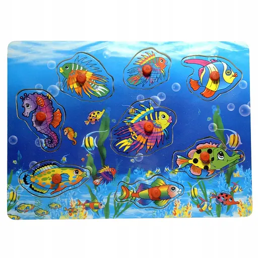 Деревянная игрушка Рамка-вкладыш животные, MD0009 (в ассортименте)