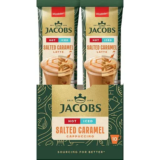 Кавовий напій Jacobs 3 в 1 Iced Latte Salted Caramel, 21 г (825582) - фото 2