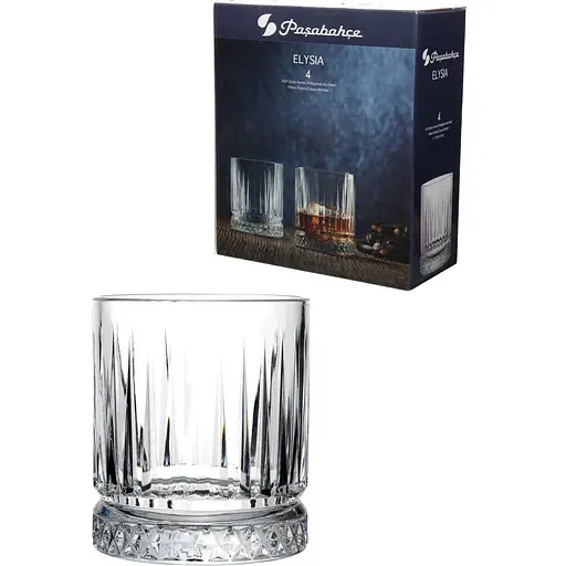 Набор стаканов для виски Pasabahce Элизия с 355мл 4 шт. (520004) - фото 2