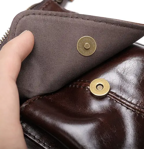 Чоловіча шкіряна сумка Vintage 12,5х17х4 см sum0012924 - фото 6