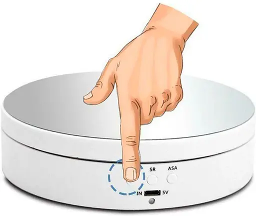 Поворотный стол Puluz DCA0943W 13.8см [79365] - фото 2