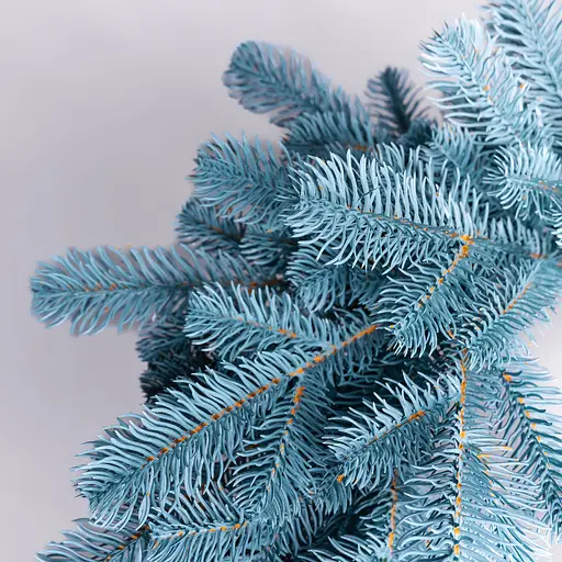 Литий штучний різдвяний вінок Lugi TD-VINBL Святковий Преміум 60 см блакитний - фото 3