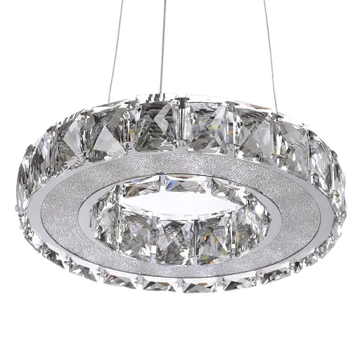 Люстра подвесная Brille хрустальная LED 9W NW CH (BR-973S/1) - фото 2