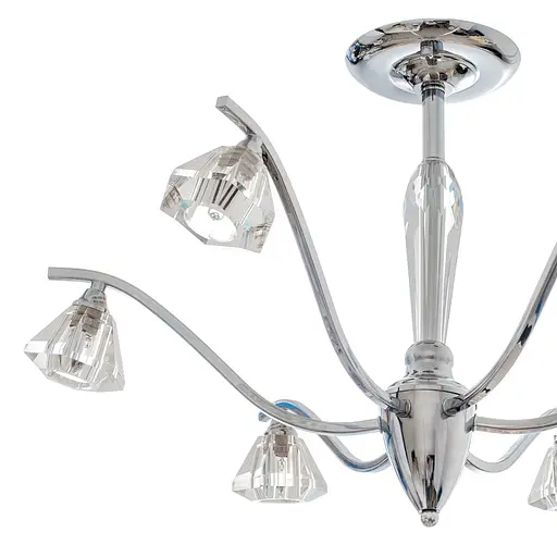 Люстра потолочная Brille галогенная G9 40W CH (BR-370C/6) - фото 3