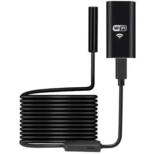 Эндоскоп для смартфона Kerui YPC99-5 метров wifi беспроводной мягкий кабель 8 мм диаметр