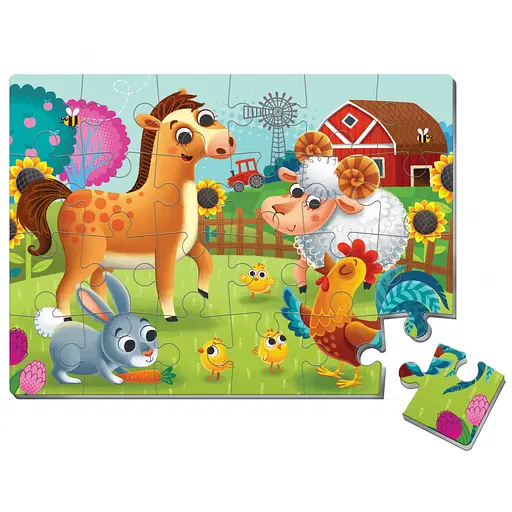 Детские мягкие пазлы «Ферма» VT1102-31, 24 элемента. - фото 2