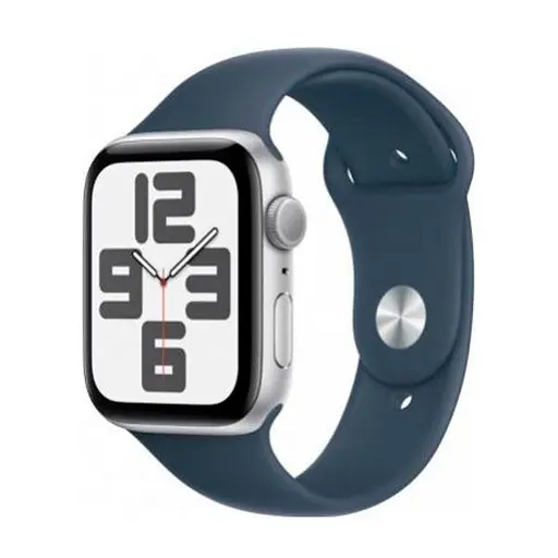 Смарт-часы Apple Watch SE 2 GPS 40 mm Silver Aluminium Case with Storm Blue Sport Band S/M (MRE13) - фото 2
