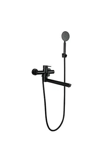 Смеситель для ванны Frap F22801-6 черный матовый - фото 1