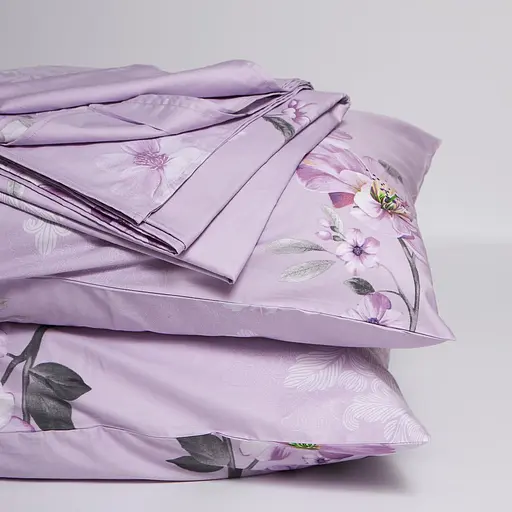 Постільний набір Moon&Star (простирадло 200х220 см + 2 наволочки 40х60 см) Satin Elite Floral Mist - фото 3