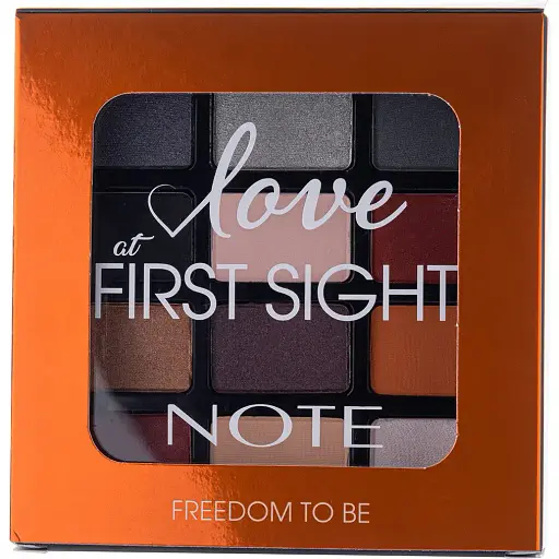 Палетка тіней Note Cosmetique Love At First Sight Eyeshadow Palette №203 (Freedom to Be) 15.6 г - фото 4